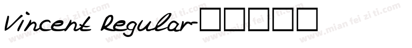 Vincent Regular字体转换